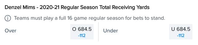 Odds courtesy of FanDuel